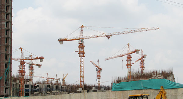 ACE heavy Duty High Lift  Construction Tower Cranes for Material Lifting and Moving 