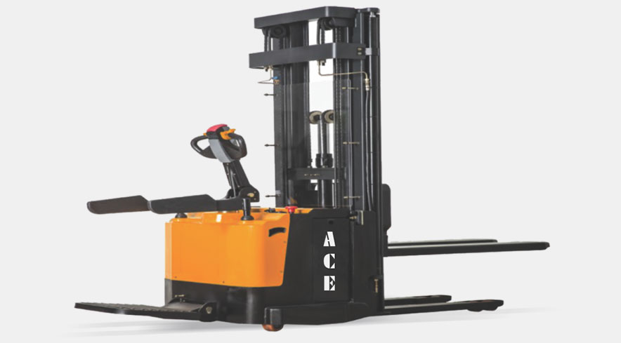 ACE  Full Electric Straddle Stacker for Material Storage and Handling in warehouse    