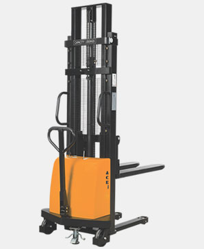 ACE Semi Electric Hydraulic Stacker for Material Storage and Handling in warehouse 